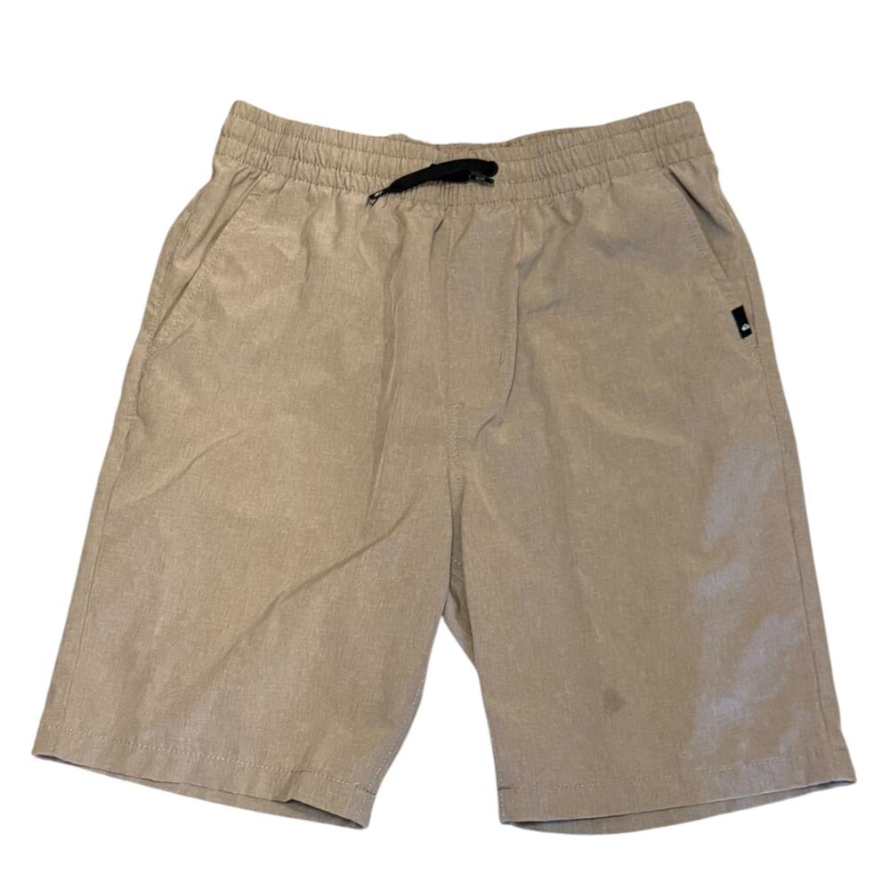 Quiksilver Boys Beige Elastic Waist Pull On Shorts Large 14/16